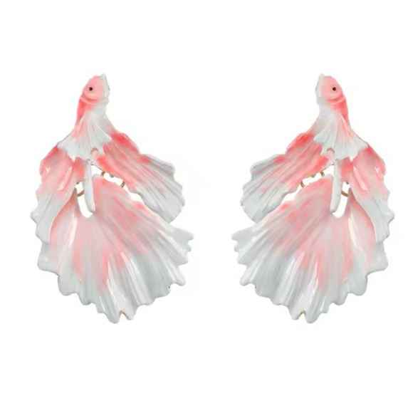 Zara Pink Limited Edition Fish Earrings - Picture 4 of 5